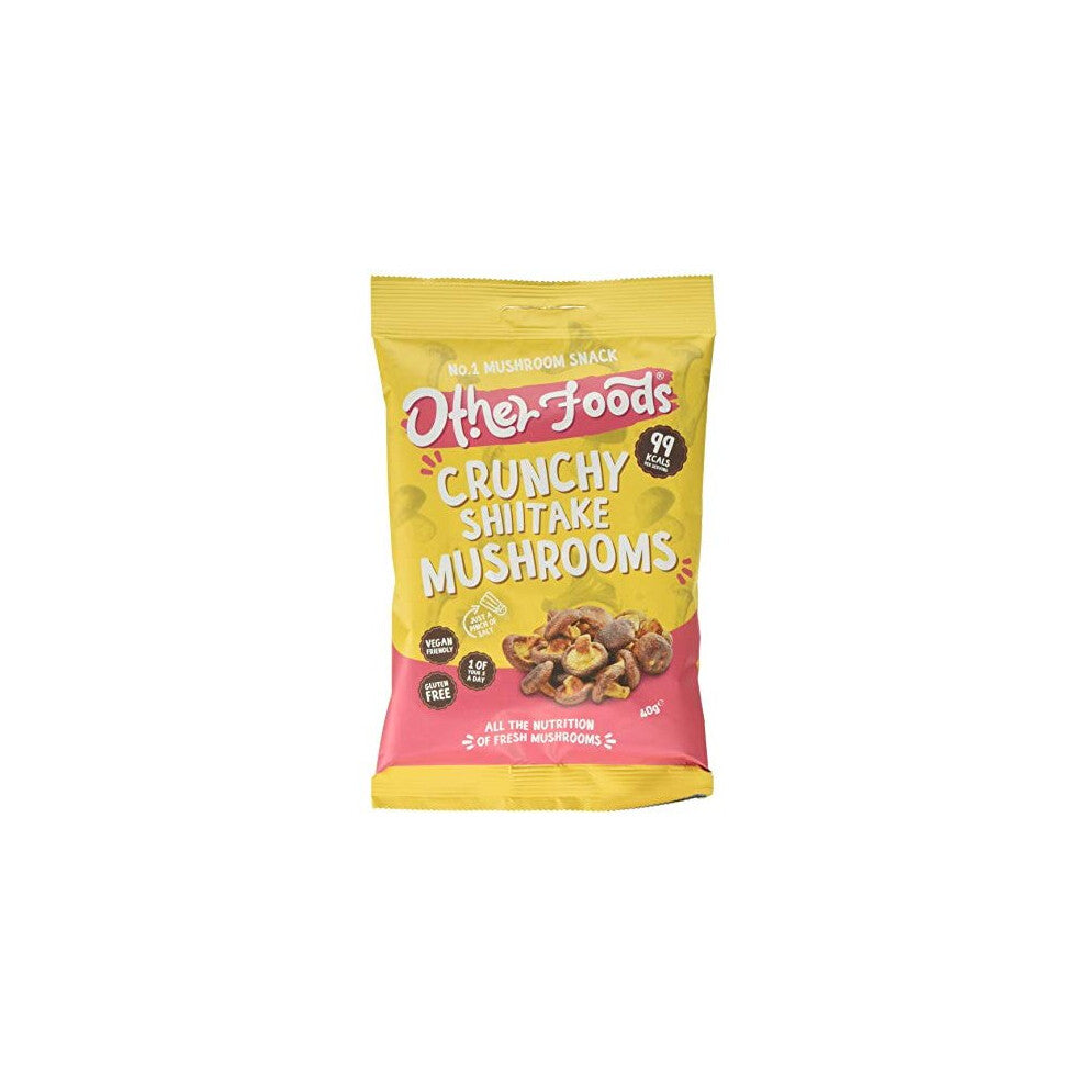 Other Foods Crunchy Shiitake Mushroom Chips 40g (Pack of 6)