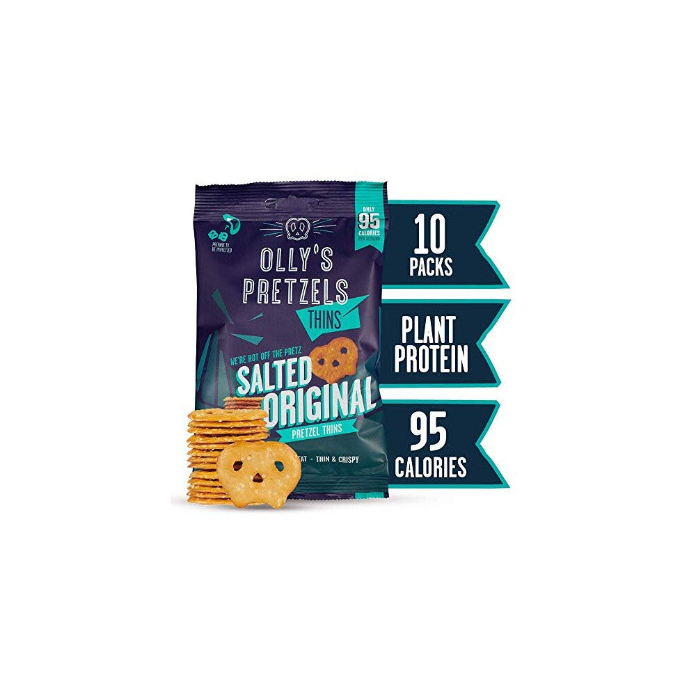Ollys Pretzels Pretzel Thins Original Salted 35g (Pack of 10)