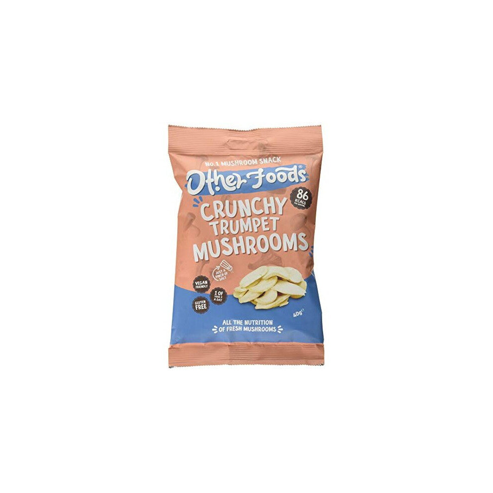 Other Foods Crunchy Trumpet Mushroom Chips 40g (Pack of 6)