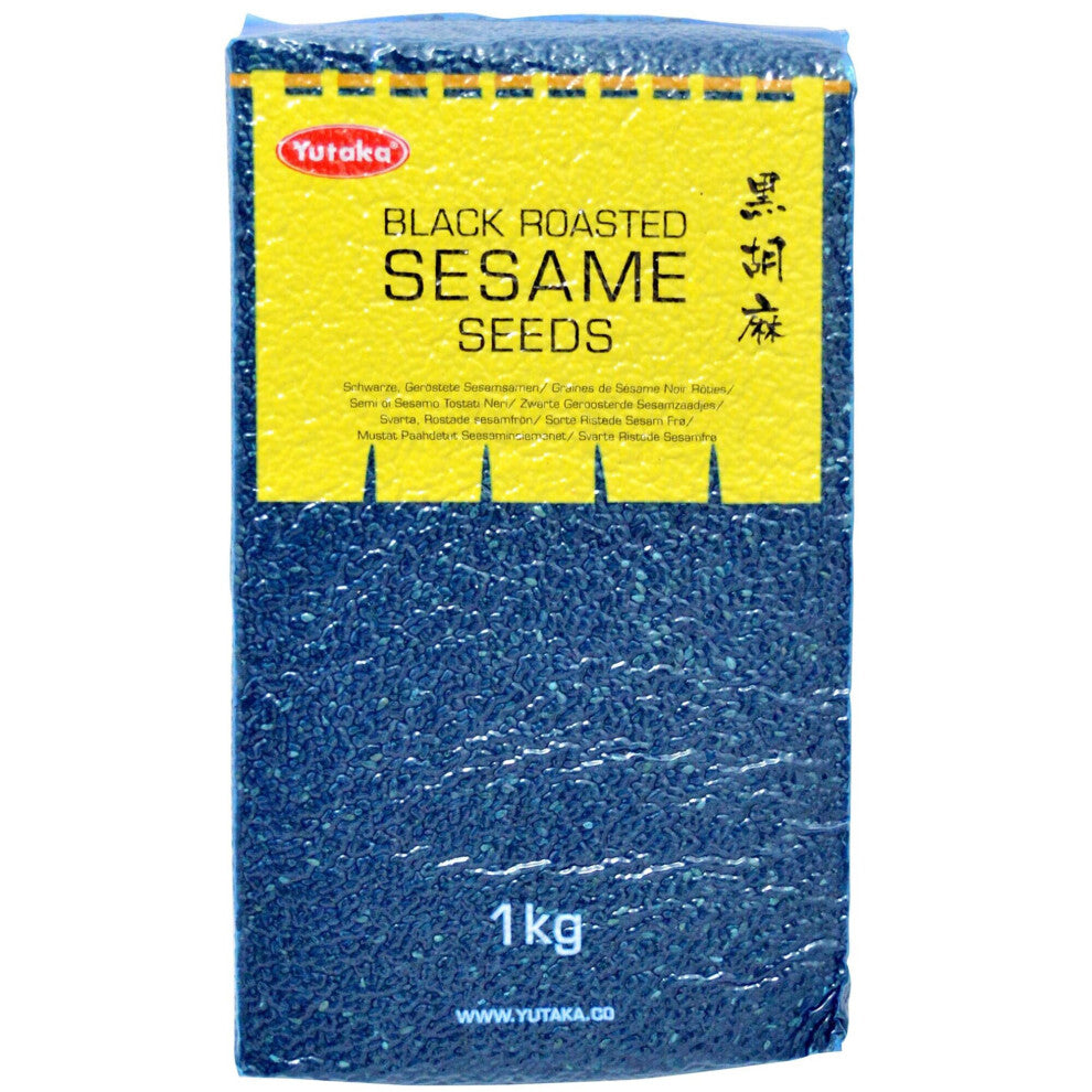 Yutaka Black Roasted Sesame Seeds - 1x1kg