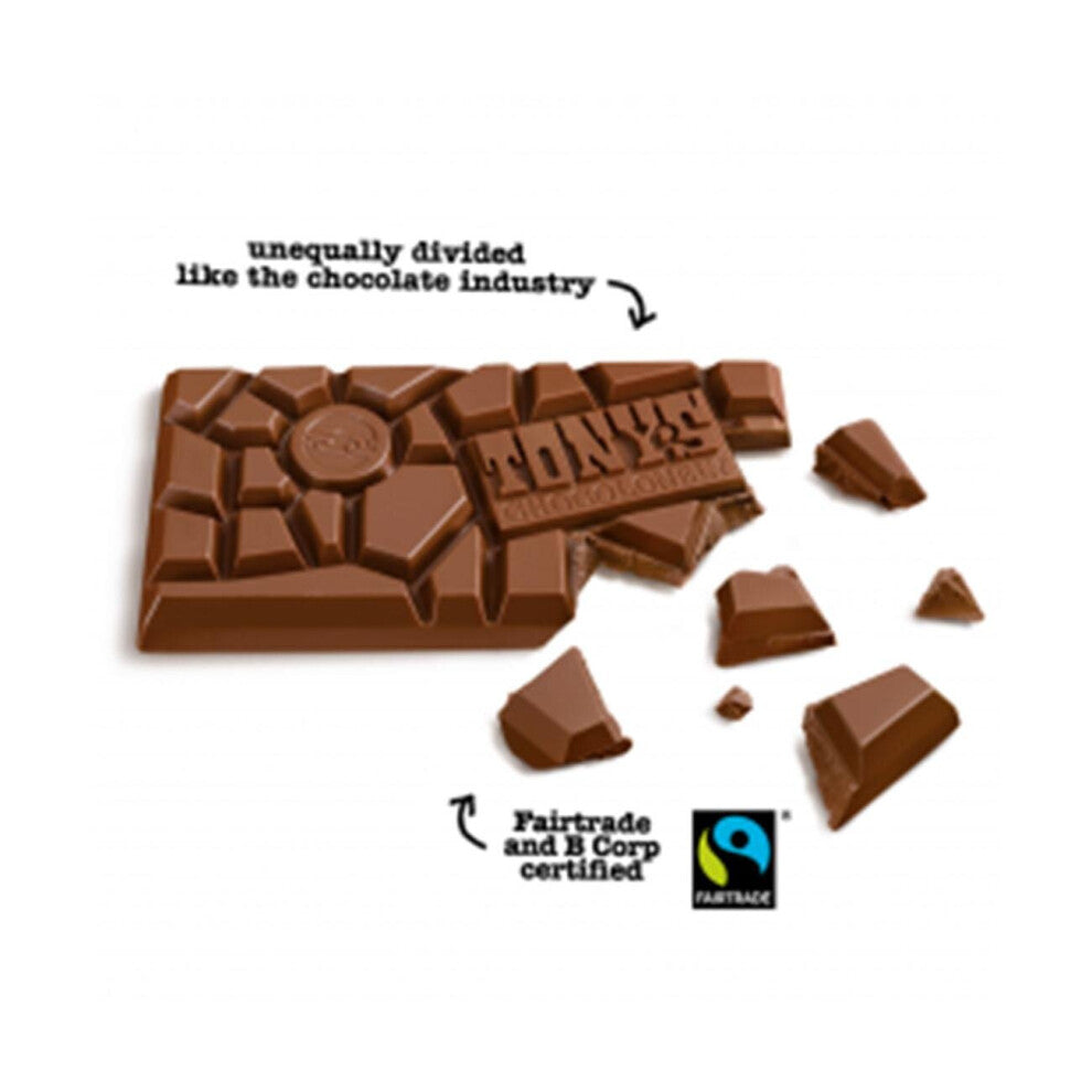 Tony's Chocolonely Natural Caramel Sea Salt Milk Chocolate Bar 180g