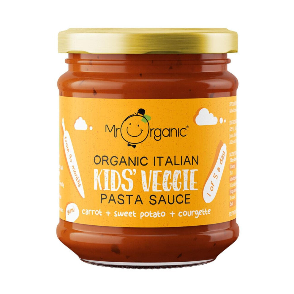 Mr Organic Carrot Sweet Potato Kids Veggie Pasta Sauce 200g