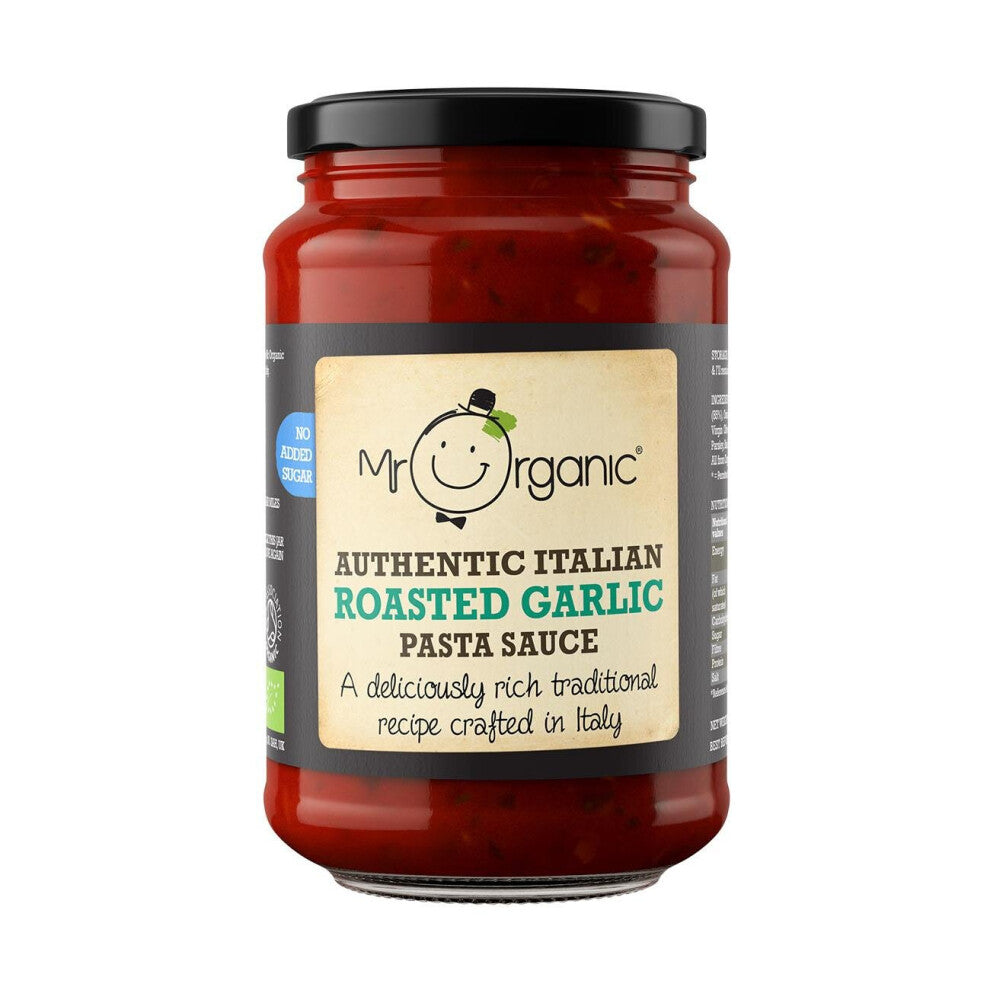 Mr Organic Roasted Garlic No Added Sugar Pasta Sauce 350g