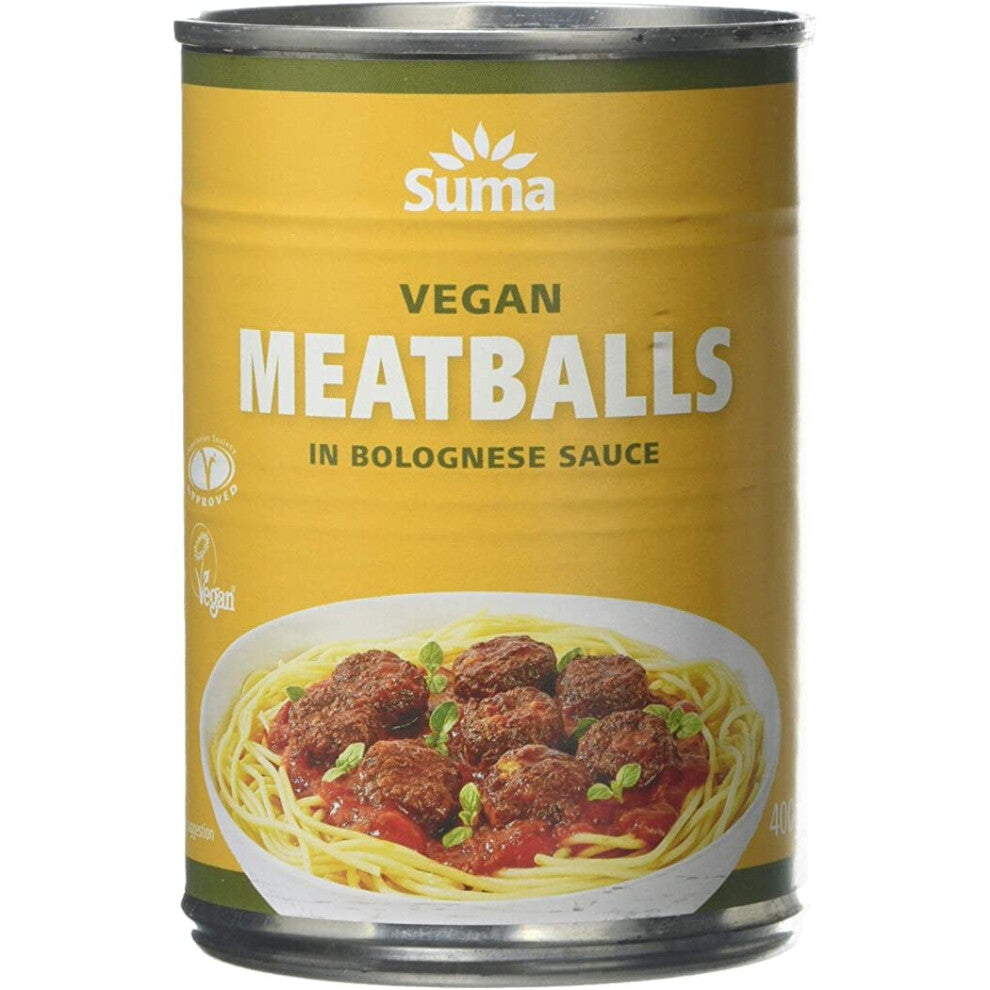 Suma Vegan Meatballs in Bolognese Sauce 400 g (Pack of 12)