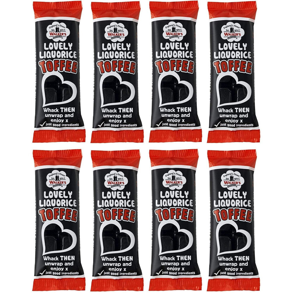 Lovely Liquorice - Walker's Nonsuch Toffee Bar 50g (Pack of 8)