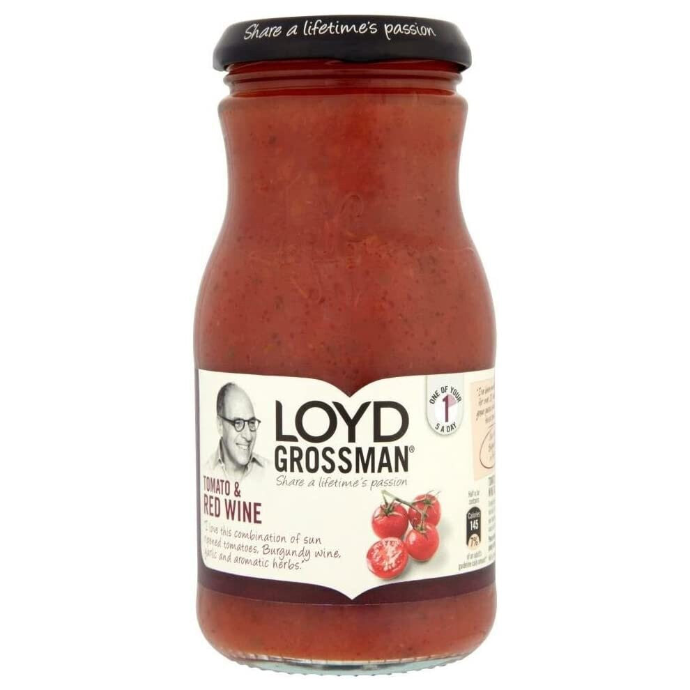Loyd Grossman Pasta Sauce - Tomato & Red Wine (350g) - Pack of 6