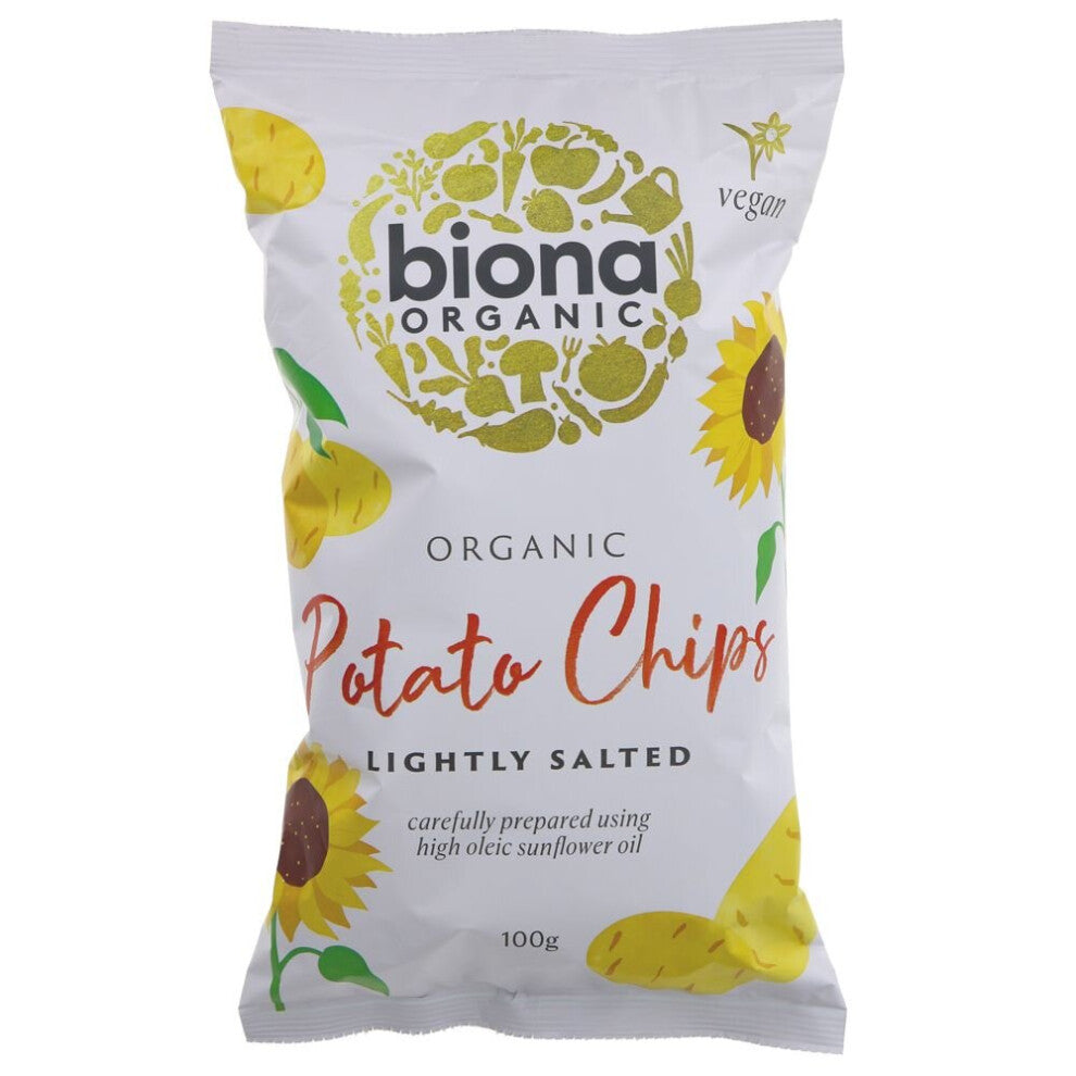 Biona Potato Chips - Lightly Salted 100g (Pack of 12)