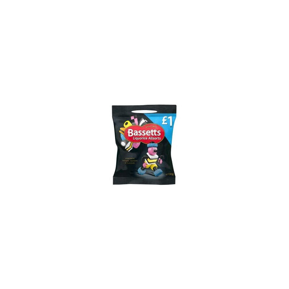 Maynards Bassetts Liquorice Allsorts Share Bags (Pack of 12)