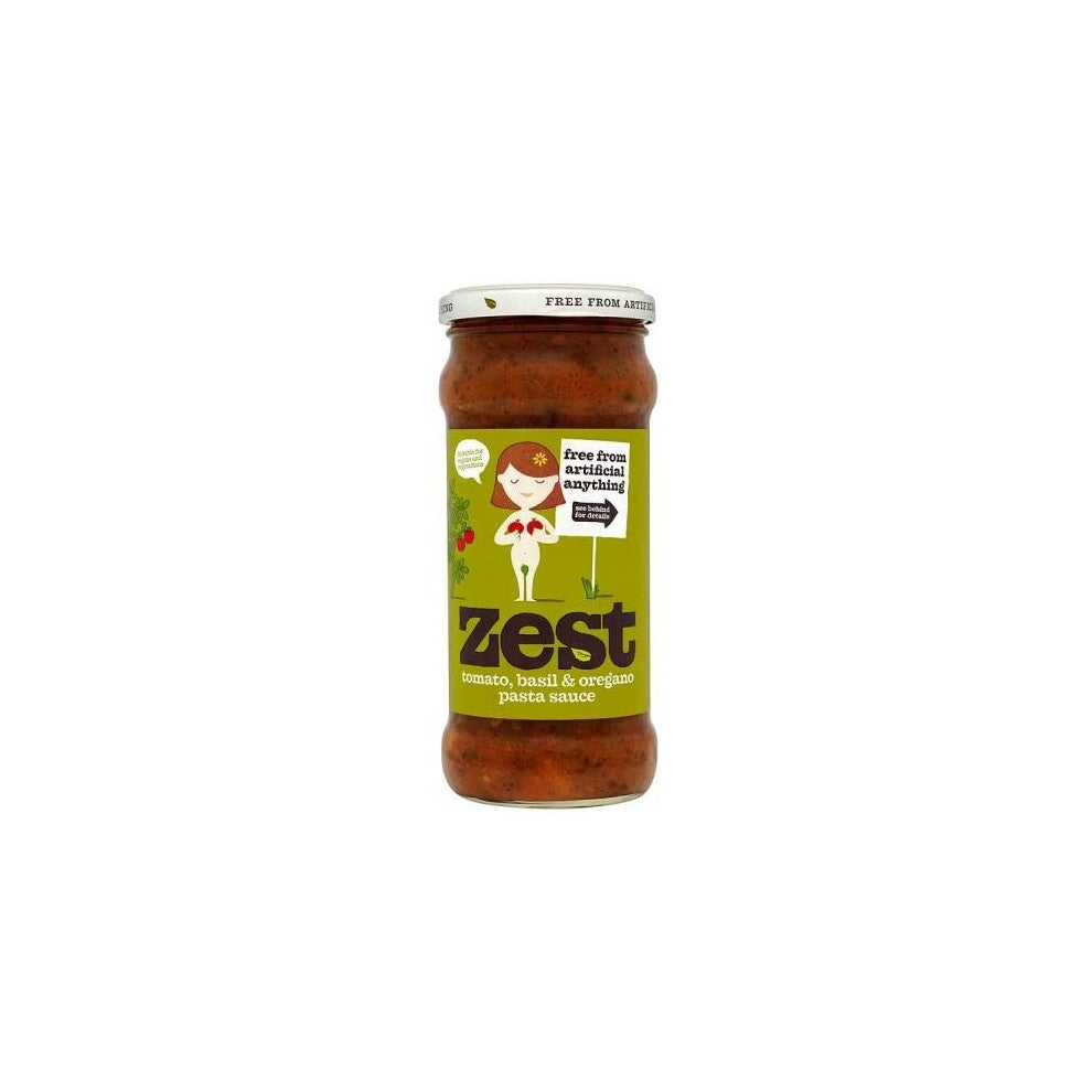 Zest Basil and Oregano Pasta Sauce 340 g (Pack of 6)