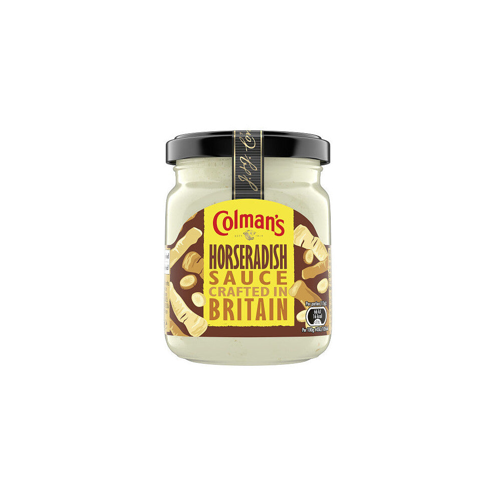 Colmans Sauce Jar Horseradish 136g (Pack of 4)