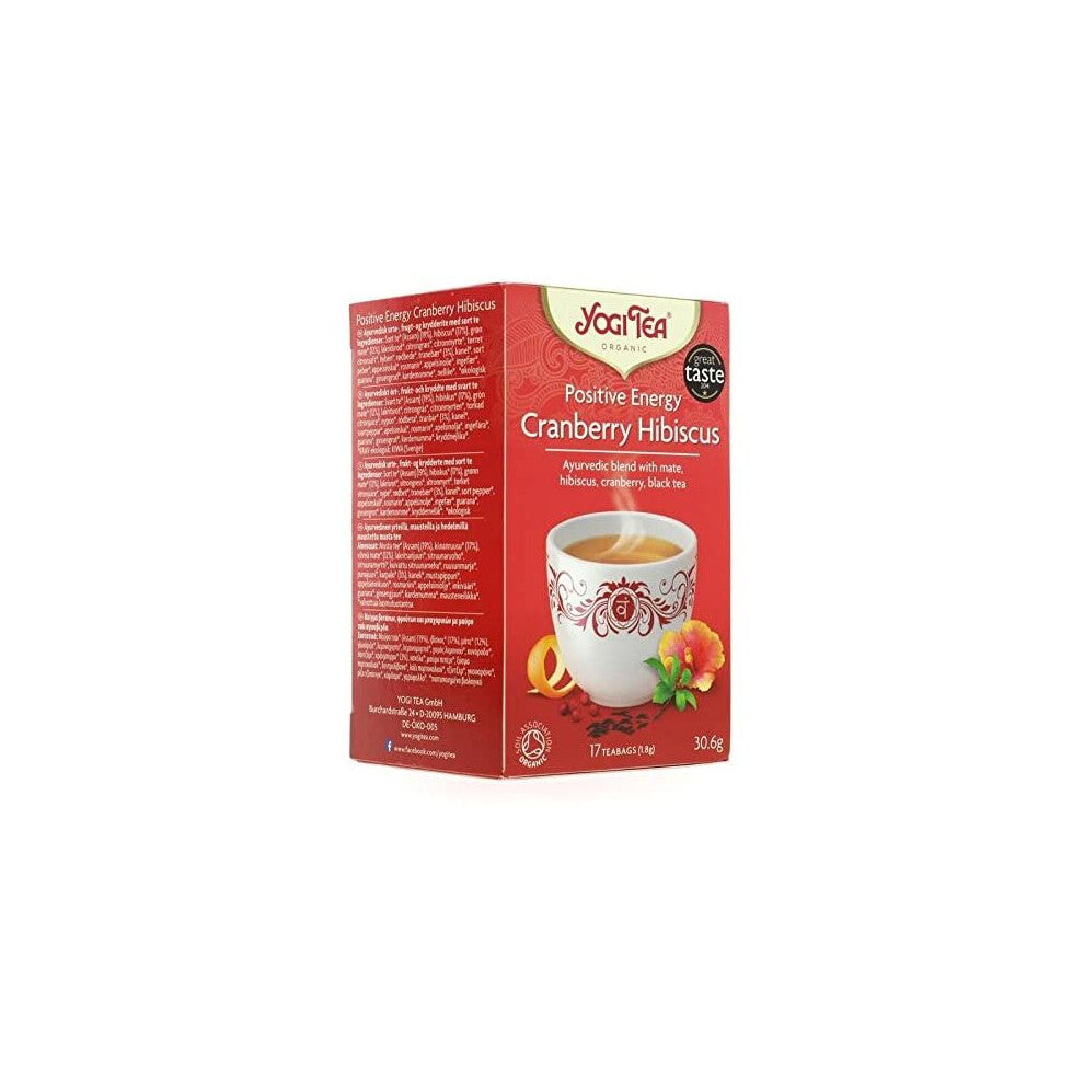 Yogi Tea | Positive Energy Cranberry Hib | 2 x 6 x 17 bags