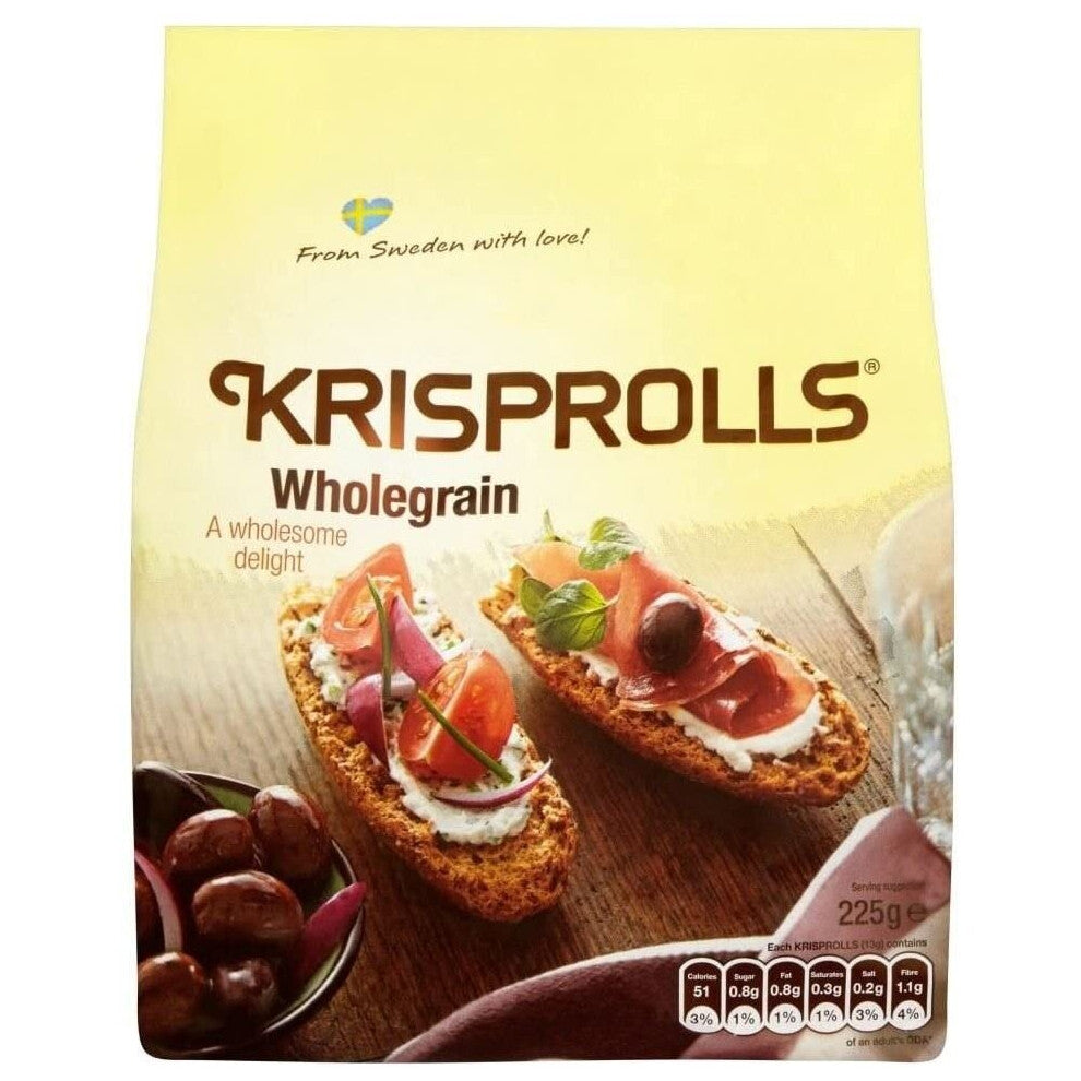 Pagen Wholegrain Krisprolls (225g) - Pack of 2