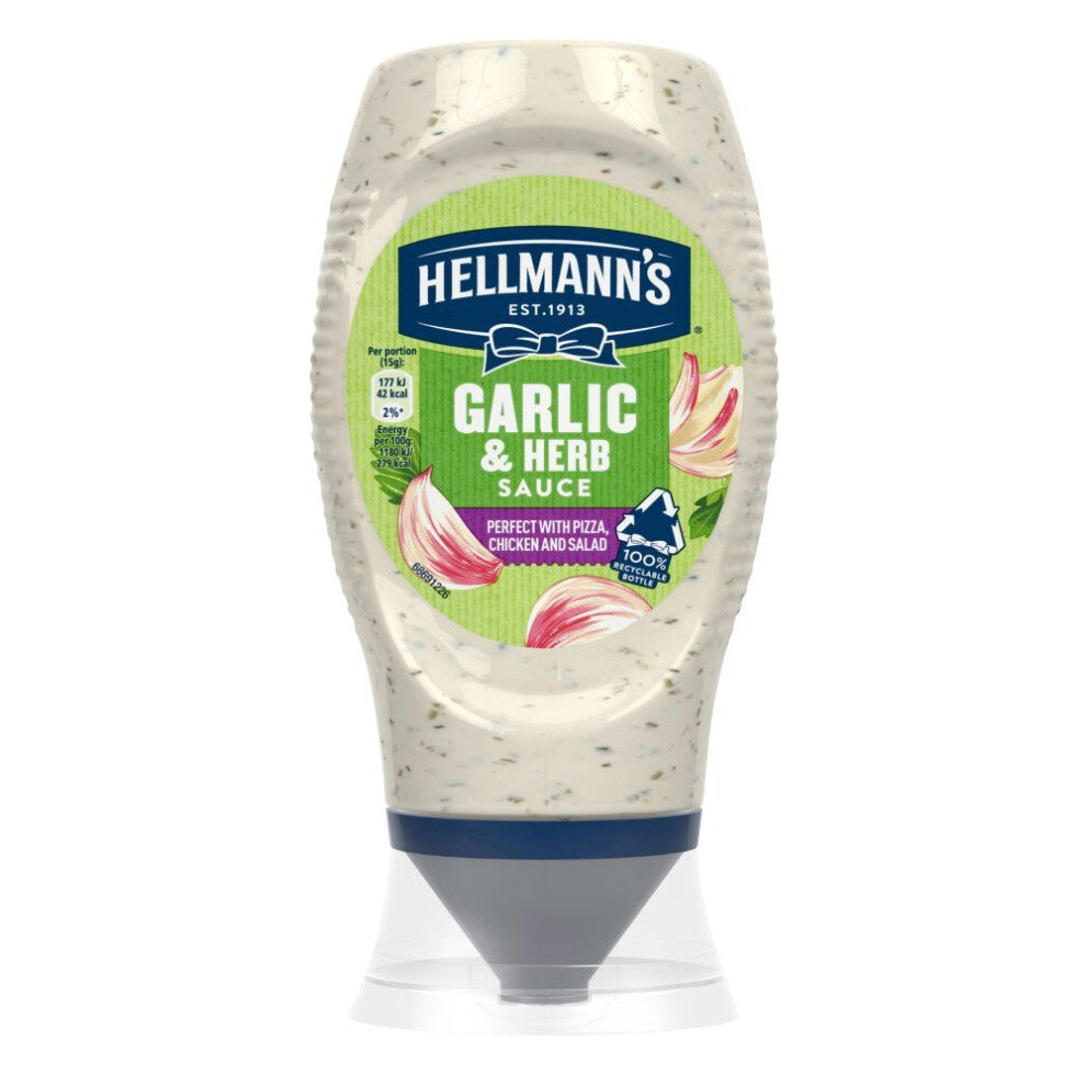 Hellmann's Garlic & Herb Sauce 250ml (Pack of 8)