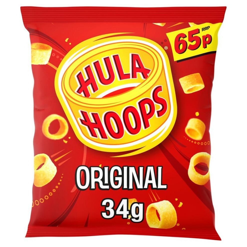 Hula Hoops Original Crisps 34g (Packof 32)