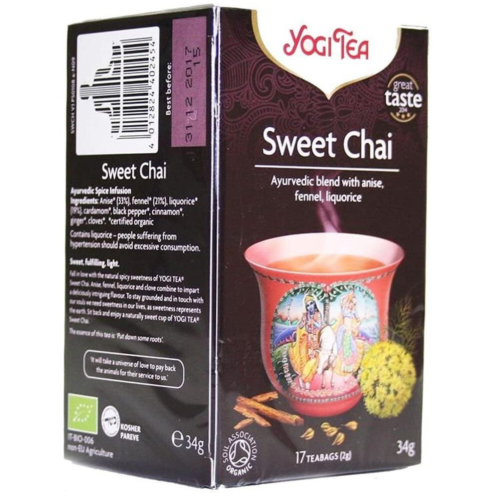 Yogi Tea | Sweet Chai - Og | 6 x 17 Bags