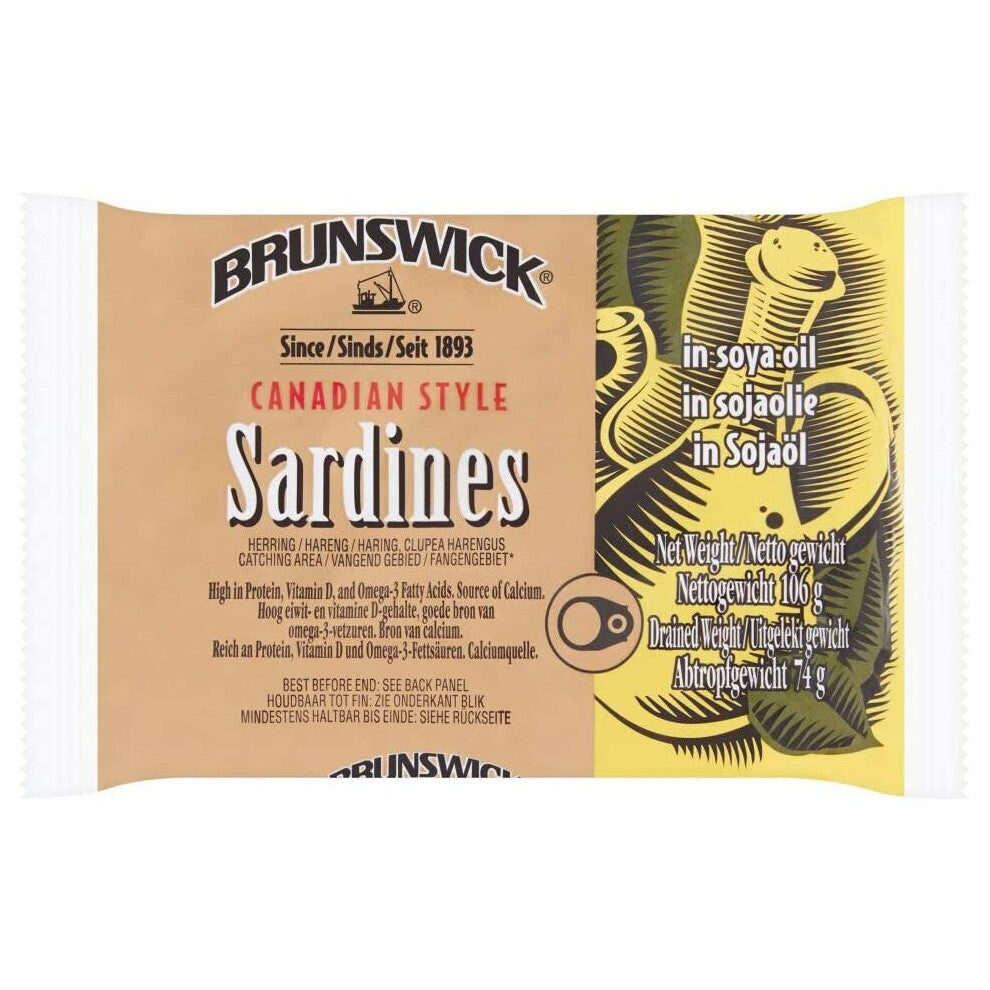 Brunswick Sardines in Hot Tabasco Sauce 106g x 8