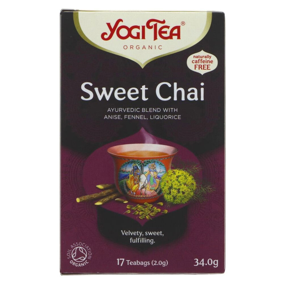 Yogi Tea Sweet Chai 17 bags ( Pack of 6 )
