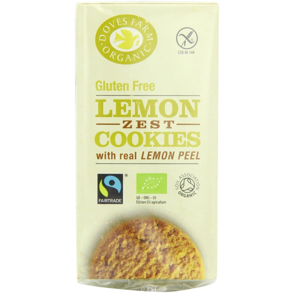 Doves Farm Lemon Zest Cookies 150g (Pack of 12)