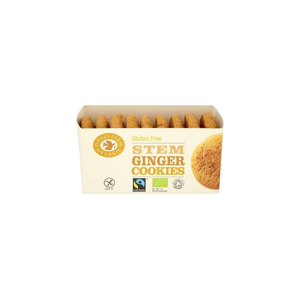 Doves Farm Stem Ginger Cookies - Fairtrade| 150 g |12 PACK