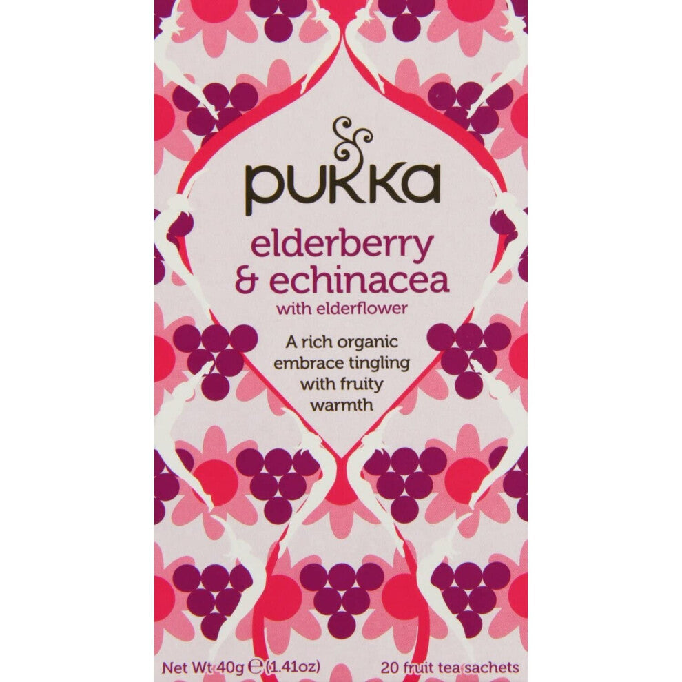Pukka | Elderberry & Echinacea | 4 x 20 bags