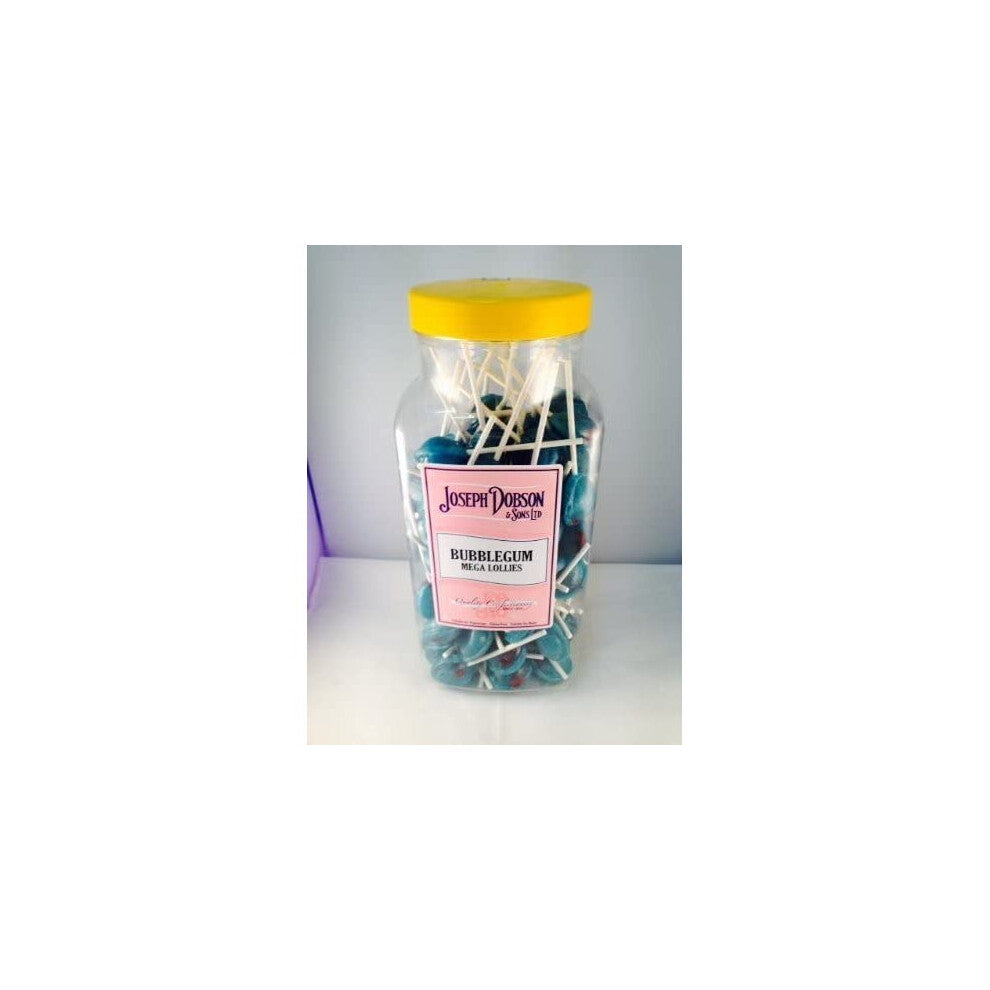 Joseph Dobson Mega Lolly Mix Bubblegum Jar of 90 Lollies by Na