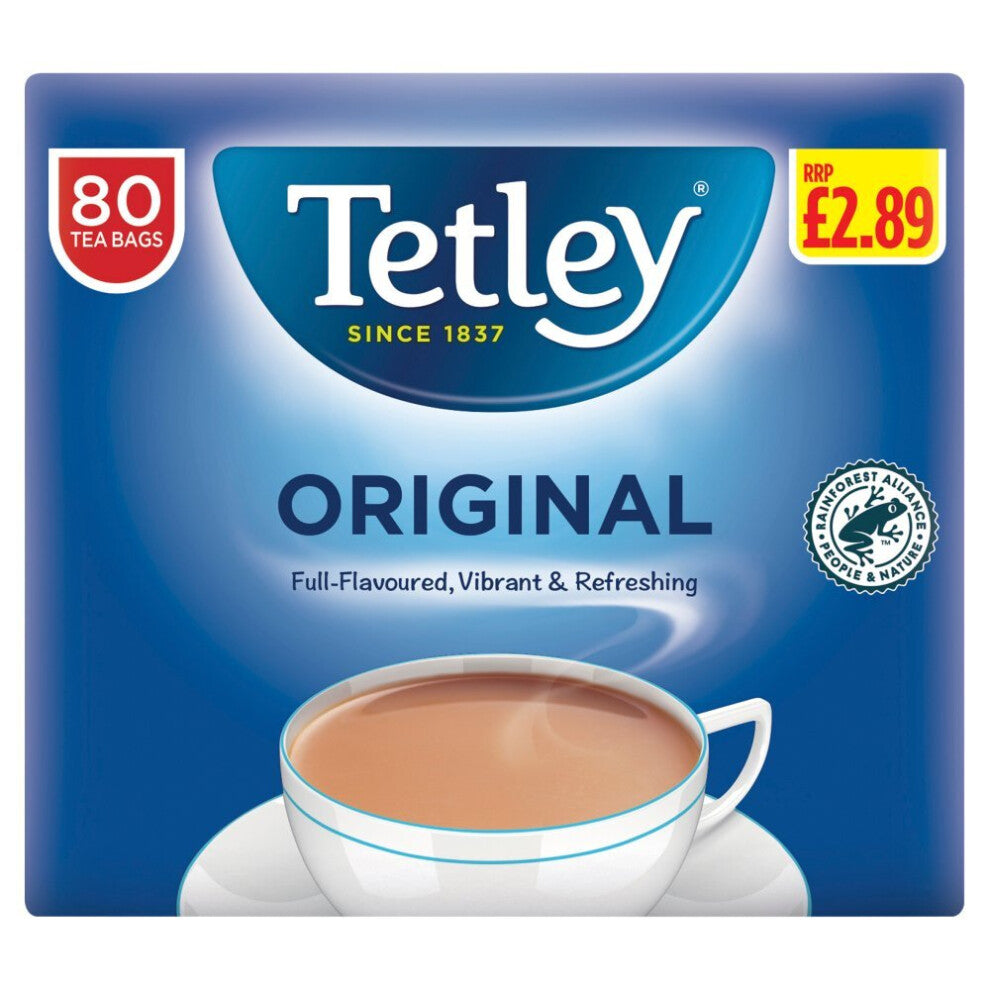 Tetley Original 80 Tea Bags 250g (Pack of 3 )