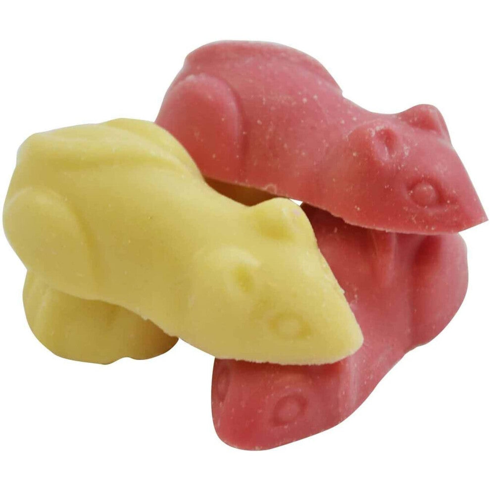 Kingsway Giant Pink and White Mice (500g Bag)