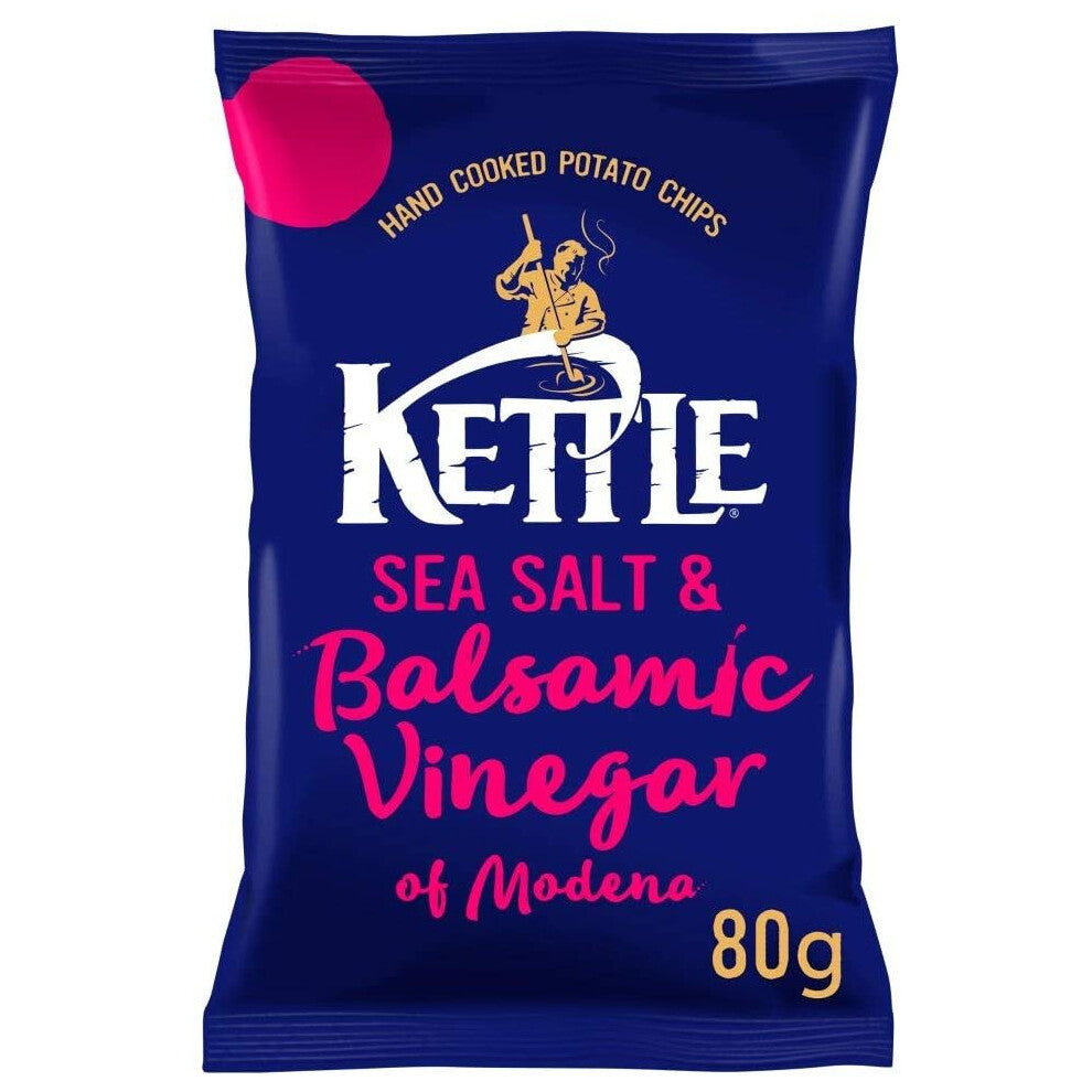 KETTLE Sea Salt & Balsamic Vinegar of Modena 80g x 12 Packs