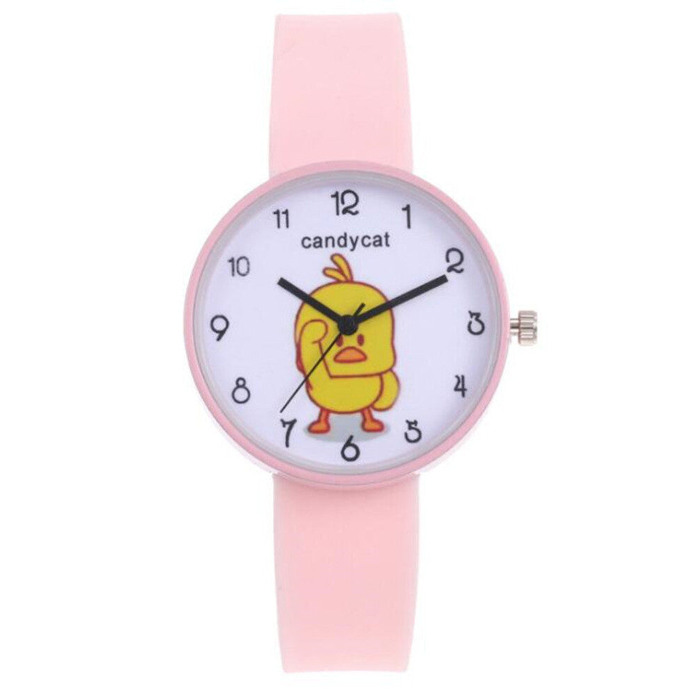 Little Yellow Duck Watch Women's Candy-colored Recreational Student Couple Watch