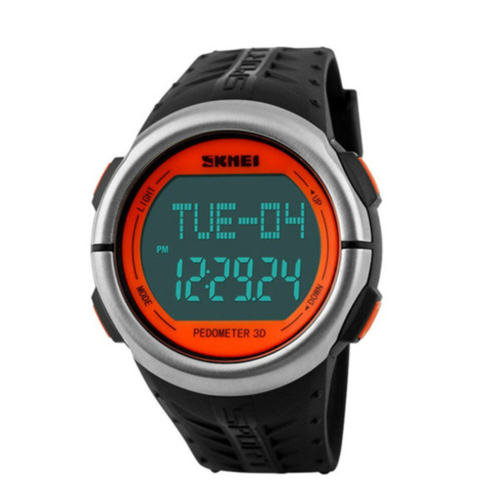 1058 Outdoor Sports Watches Pedometer Heart Rate Monitor Calories Counter Digital Watch Sport for Men Women Wristwatches