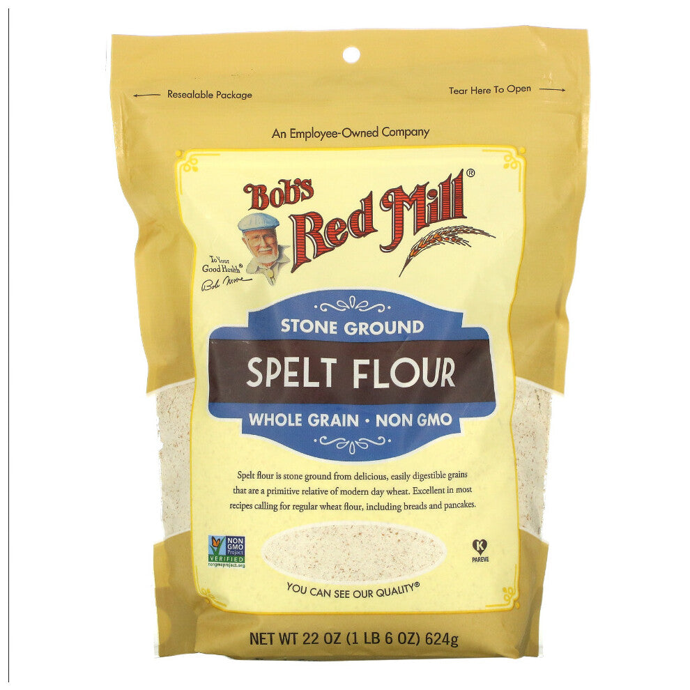 Bob's Red Mill, Spelt Flour, Whole Grain, 624g