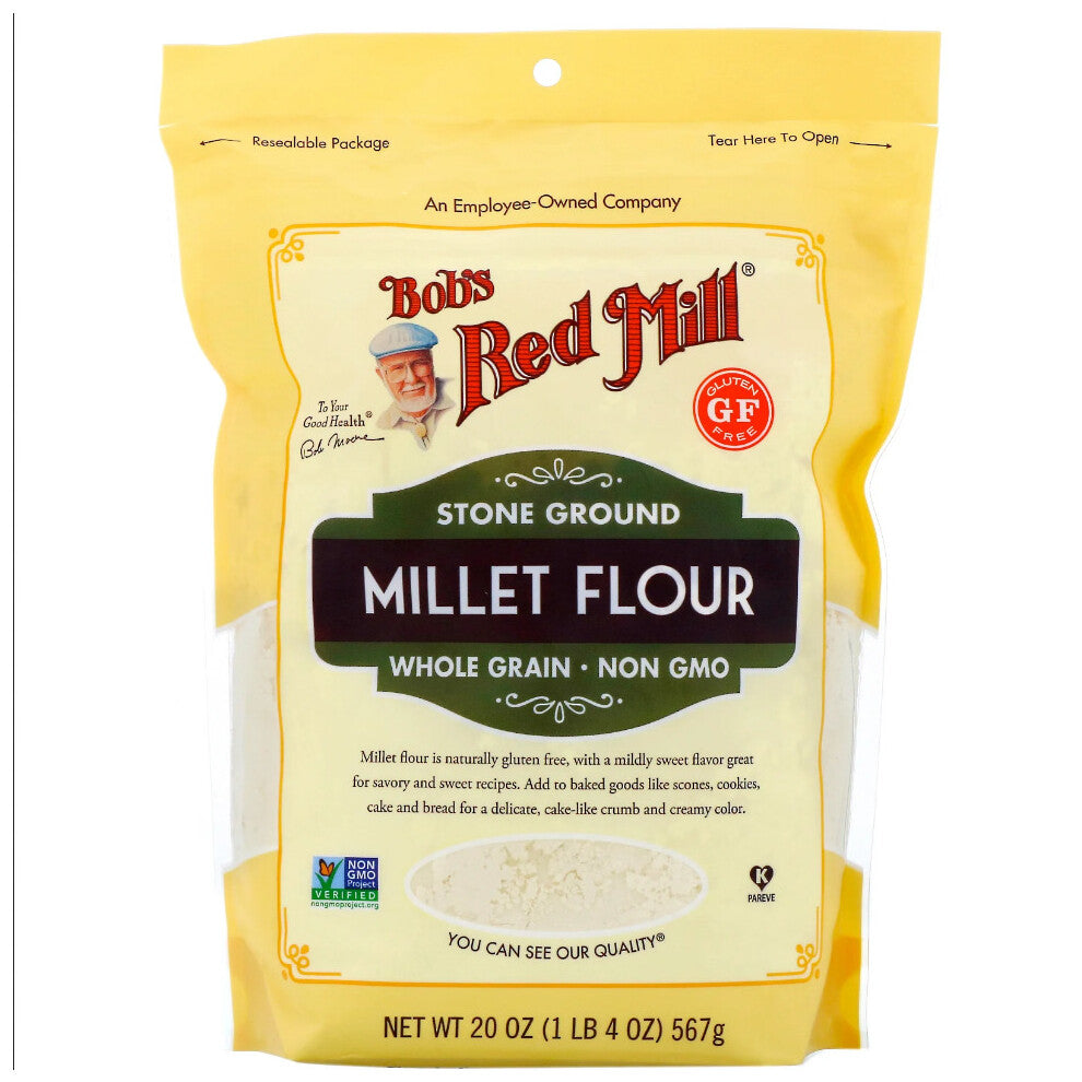 Bob's Red Mill, Millet Flour, Whole Grain, 20 oz (567 g)