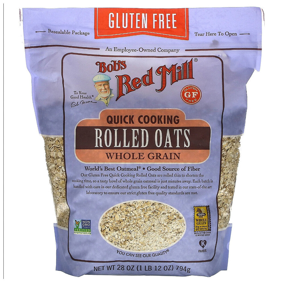 Bob's Red Mill, Quick Cooking Rolled Oats, Whole Grain, 794g