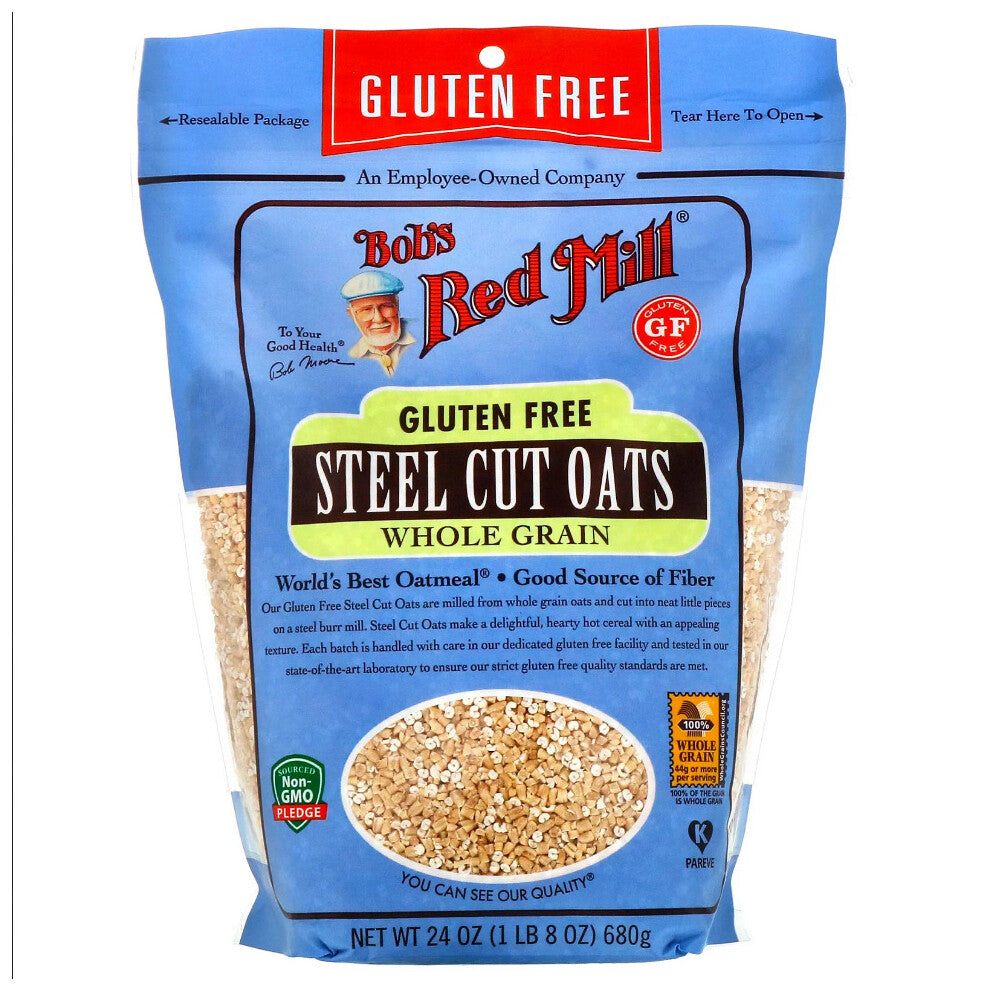 Bob's Red Mill, Steel Cut Oats, Whole Grain, Gluten Free, 680g