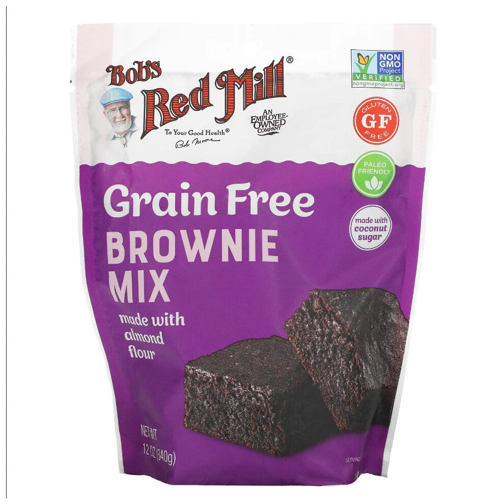 Bob's Red Mill, Brownie Mix, Made with Almond Flour, Grain Free, 340g