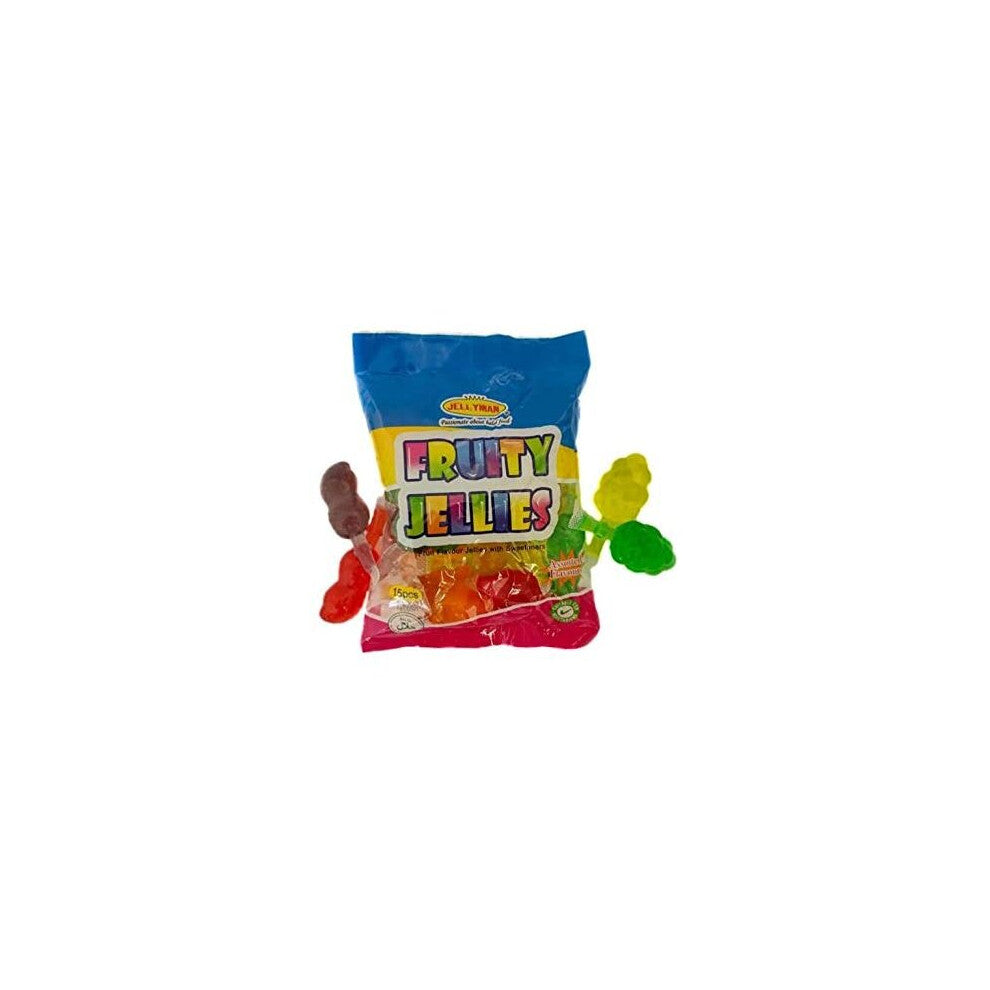 Bag of Fruity Jellies Fruit Pops Jelly TIK Tok Challenge Candy Sweets 300g (15 pcs)