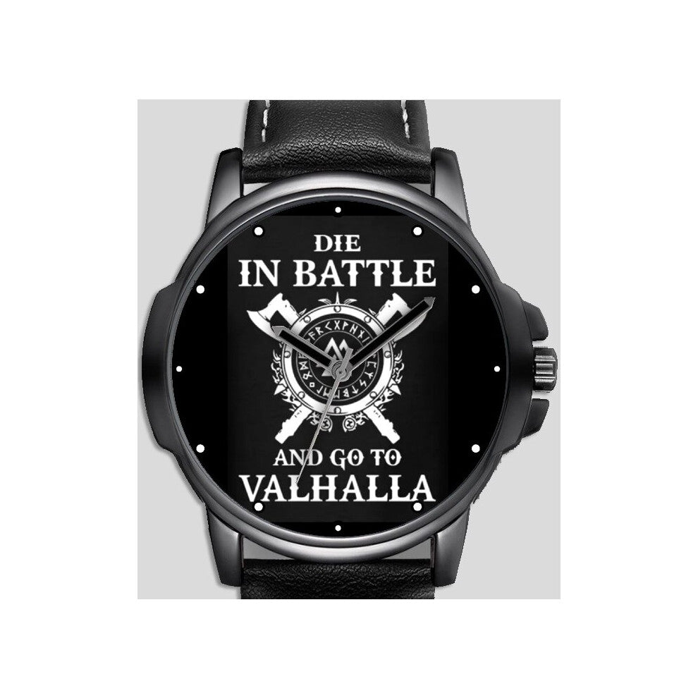 Skull Biker Valhalla Battle Punk Art Unique Wrist Watch FAST UK