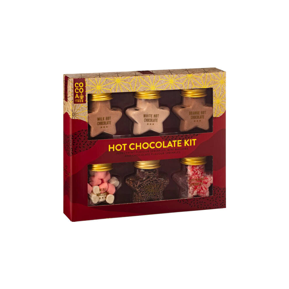 Hot Chocolate Star-shaped Jars Kit perfect treat for you. 6pk