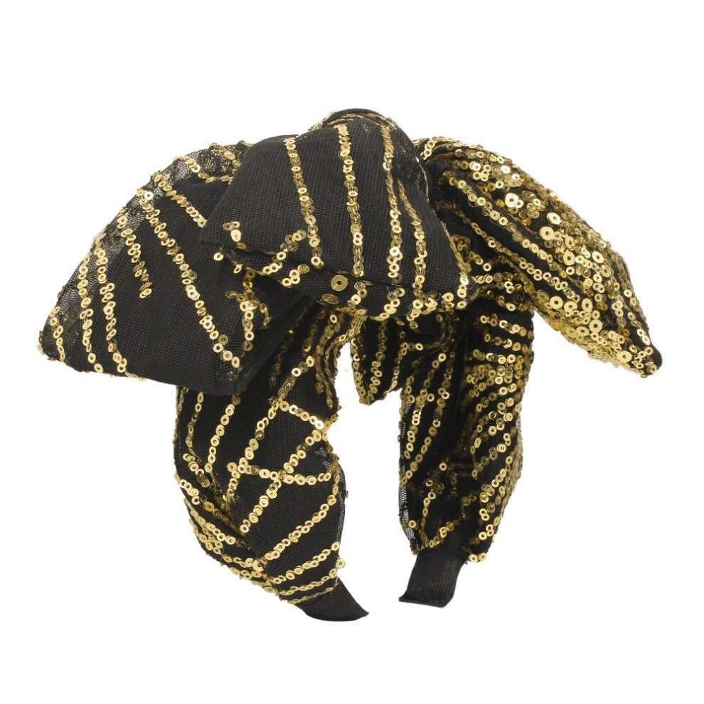 Bowknot Head Hoops Recreational Sequin Cloth Art Rural Wind Head Hoops