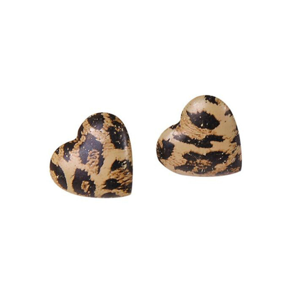 2Pair Leopard Grain Temperament Contracted Earrings