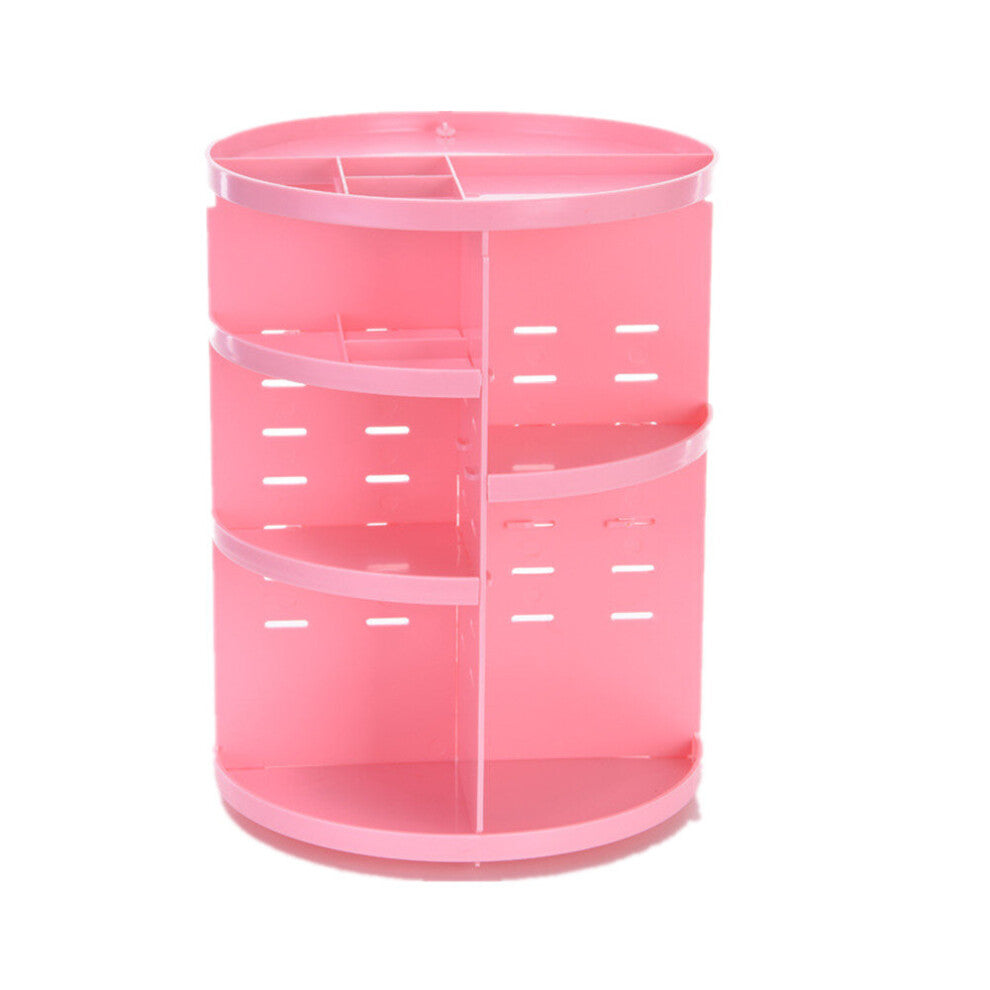 360¡ã Rotating Makeup Storage Box Cosmetic Brush Organizer Jewelry Case Desktop Storage Rack Multi-function Fashion Organization