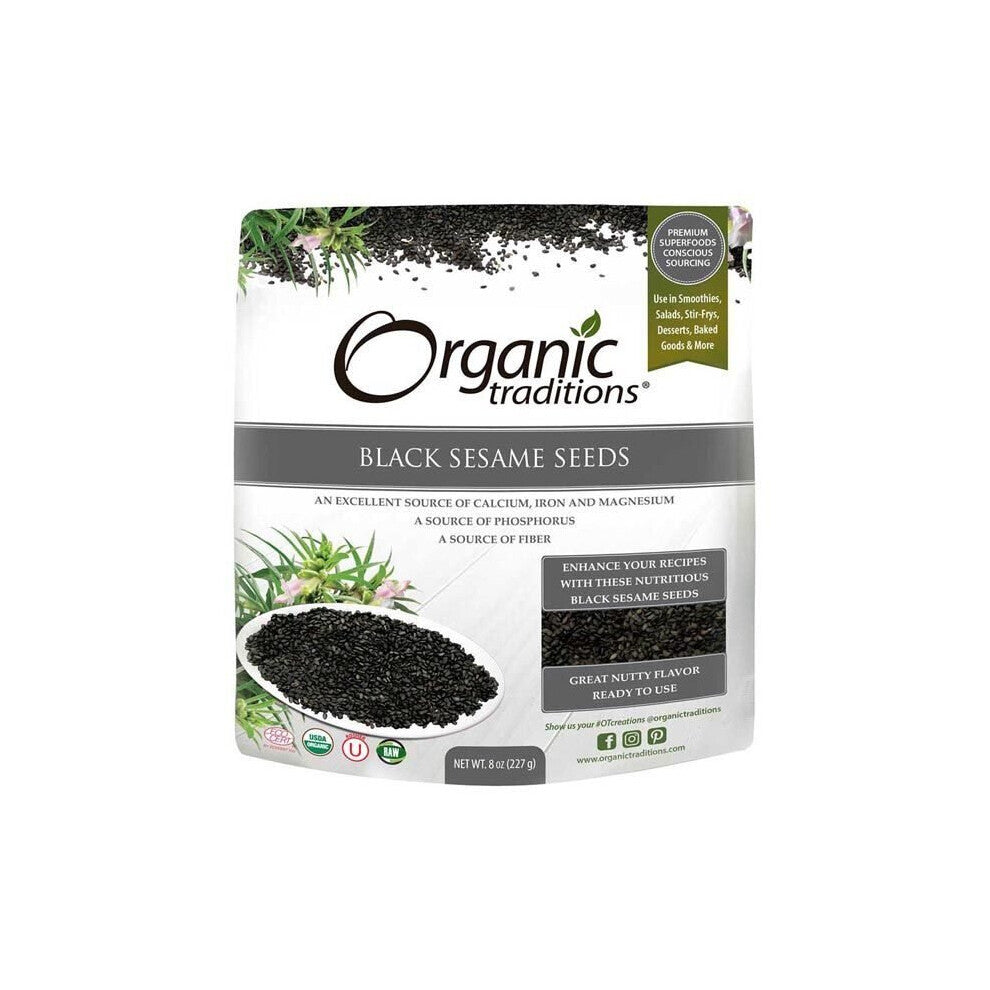 Organic Traditions Black Sesame Seeds 227 g