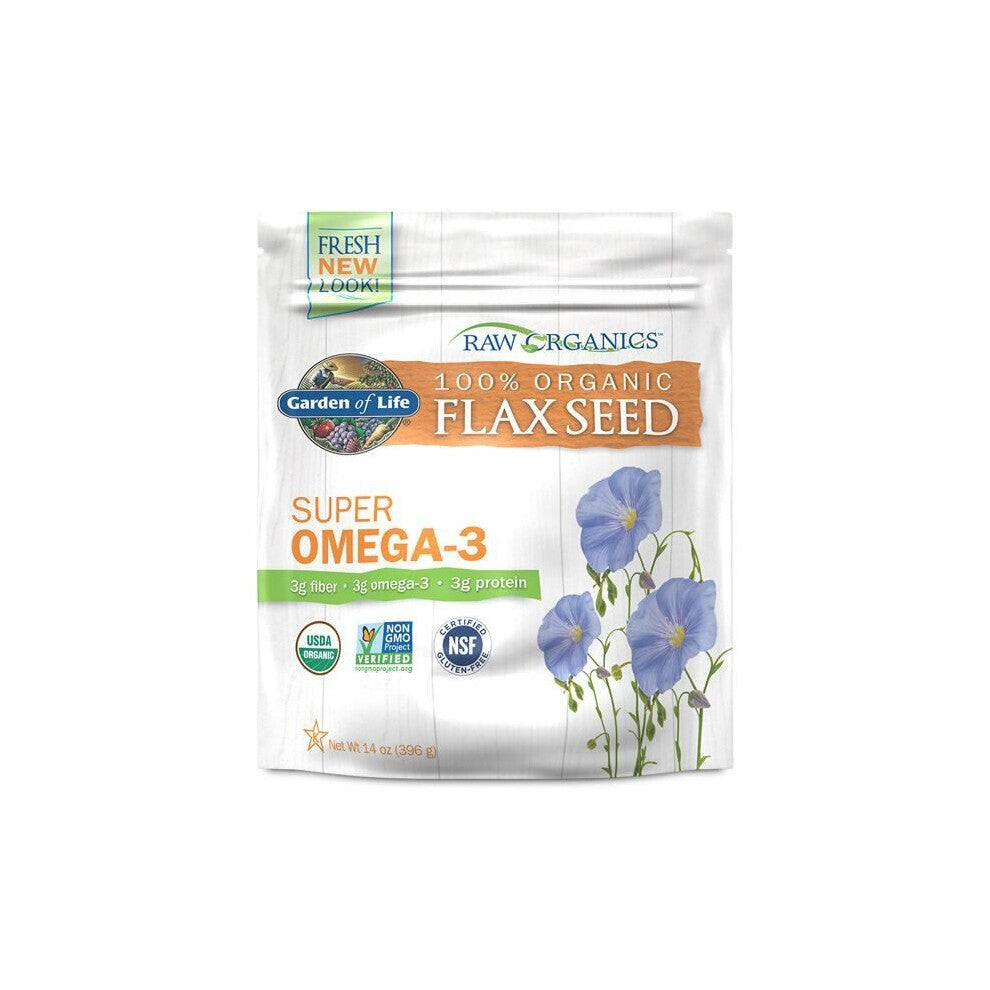 Garden of Life Raw Organics - Organic Ground Flax Seeds 14 Oz
