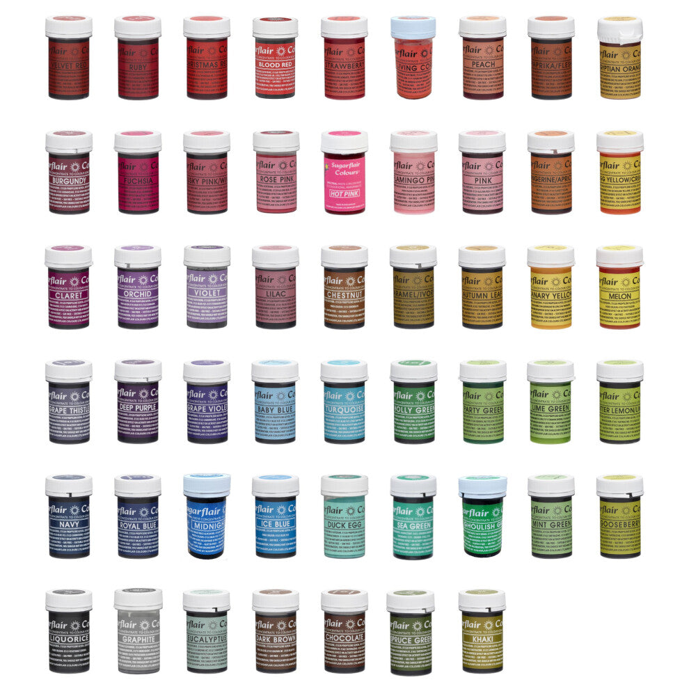 (New Liquorice) Sugarflair Concentrated Paste Colours - 25g