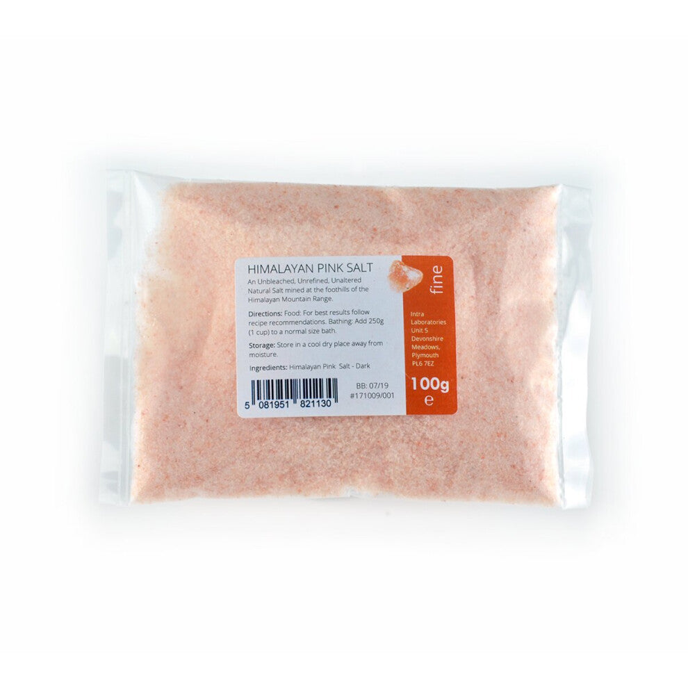 Himalayan Pink Salt - Pure & Naturally Organic Food Grade Fine 100g