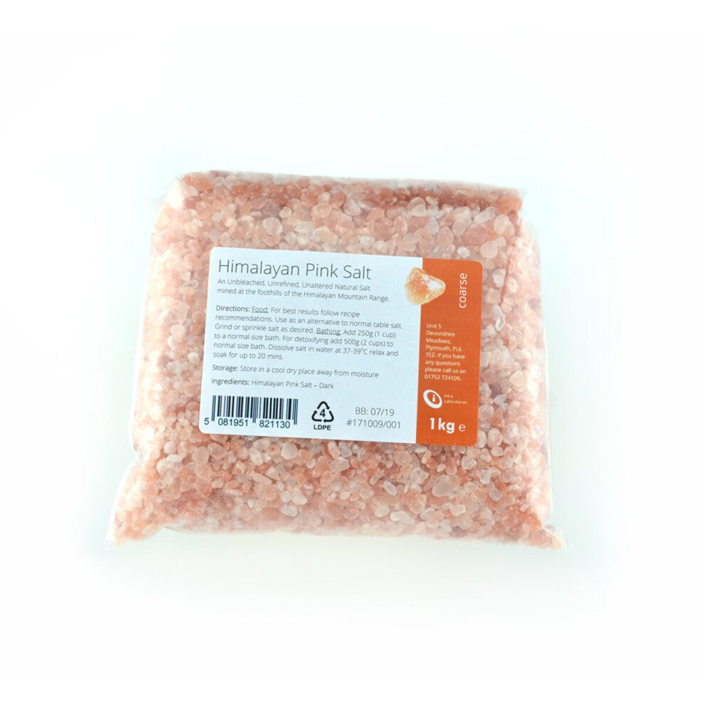 Himalayan Pink Salt - Pure & Naturally Organic Food Grade Course 1Kg