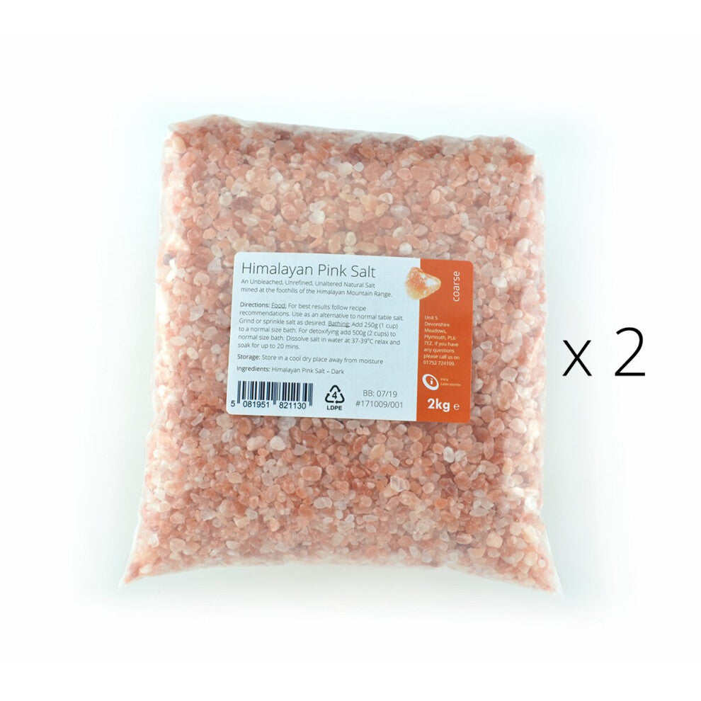Himalayan Pink Salt - Pure & Naturally Organic Food Grade Course 4Kg