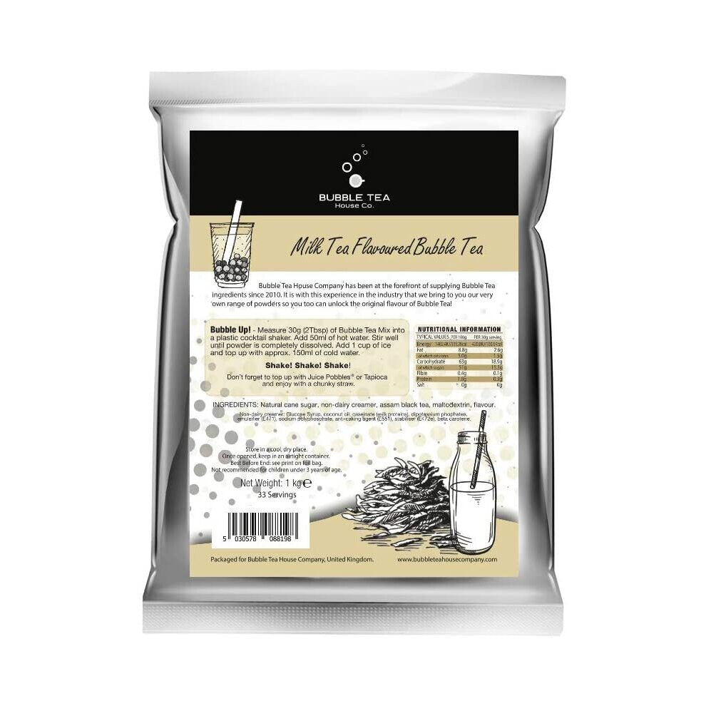 Bubble Tea House Company Milk Tea Bubble Tea Powder (1kg - 33 Servings) - Make at Home Bubble Tea with Bubble Tea House Co., BTHP03