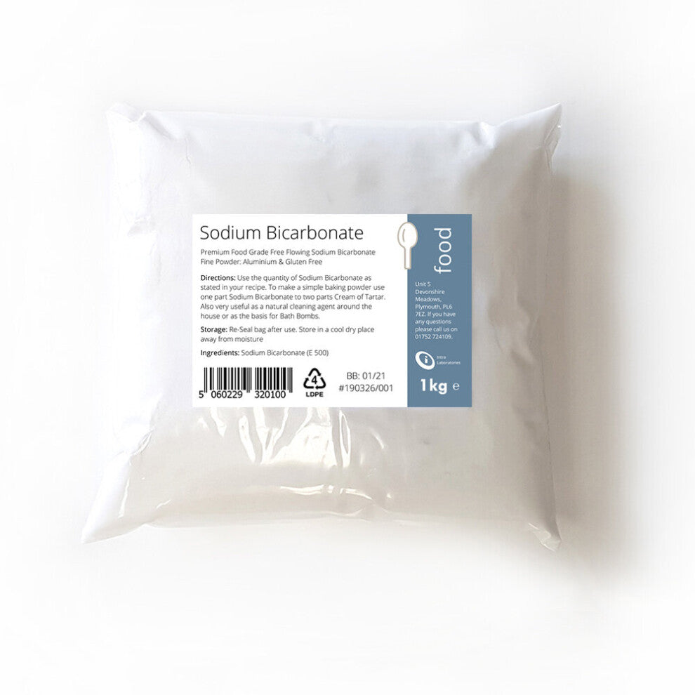 1kg SODIUM BICARBONATE- BAKING SODA- BI CARB - Fine Powder Food Grade