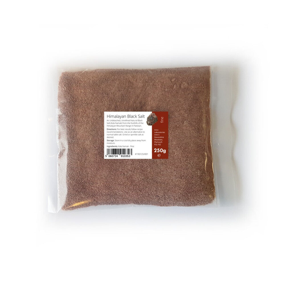 Black Himalayan Salt 250g - Pure, Organic Food Grade Kala Namak Fine